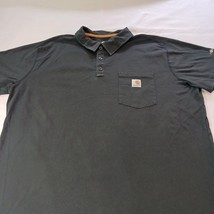 Carhartt Force 103569 001 Relaxed Fit Men's Black Cotton Blend Polo Shirt Sz 2XL image 8