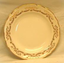 Edwin Knowles Bread &amp; Butter Plate Gold Swag &amp; Bow - $16.82