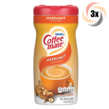 3x Containers Nestle Coffee Mate Hazelnut Flavor Coffee Creamer | 15oz - £22.28 GBP