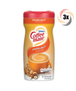 3x Containers Nestle Coffee Mate Hazelnut Flavor Coffee Creamer | 15oz - £22.28 GBP