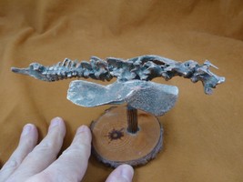 (W4-5) Hybrid Beast seahorse Dragon figurine snake vertebrae abstract ef... - £24.36 GBP