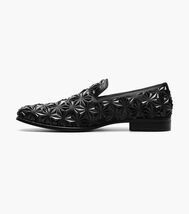 Mens Stacy Adams Sequence Plain Toe Slip On 3D Molded Upper Black 25535-001 image 4