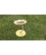 Vintage Soviet USSR Table Enlarging Mirror Sunflower About 1970 - $34.31