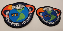 2 NASA Apollo 7 Mission Patchs Schirra, Eisele, Cunningham 4&quot; and 3&quot; astronauts - £8.74 GBP