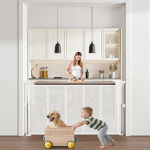 VEVOR Retractable Baby Gate, 34 inch Tall, Extends up to 55 inch Wide, W... - $37.99