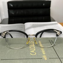 Vintage American Optical 1/10 12K GF Retro Cat Eye Horn Rim Eyeglass FRAMES ONLY - £36.05 GBP