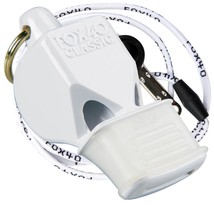 White Fox 40 Classic Cmg Whistle Official Coach Safety Alert Rescue Free Lanyard - £8.41 GBP