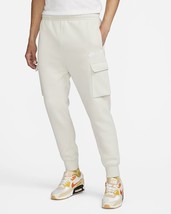 Nike Sportswear Club Fleece Men&#39;s Cargo Pants Size Large Light Bone CD31... - £50.06 GBP