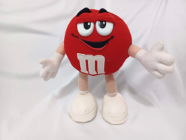 Vintage Red M&amp;M&#39;s Standing Plush Toy 1997 Stands about 9&quot; Tall - £12.62 GBP