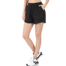 Zenana cotton shorts in Black - $35.00