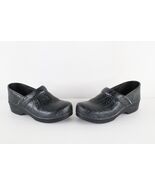 Dansko Womens EU 40 US 9.5 10 Flower Leather Slip On Clogs Mules Shoes B... - $899.87 MXN