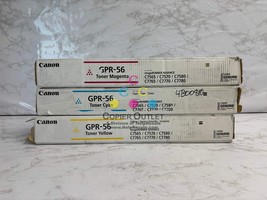 3 OEM Canon IRA C7565,C7570,C7580,C7765,C7770 GPR-56 CMY Toners (Open Ye... - $311.85