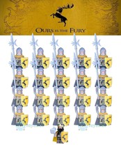 21Pcs House Baratheon Halberd Axe Army Game of Thrones Minifigures Custom Toys - £27.93 GBP