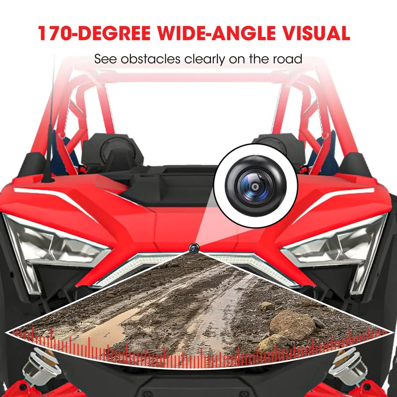 Off-Road Vehicle Front Camera Kit - 720P HD, 170¡ã Wide Angle Lens, Plug and P - £65.23 GBP