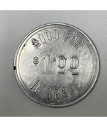 Nora Plaza Colonial Furniture Company $1 Dollar Trade Token Meridian at ... - €8,55 EUR
