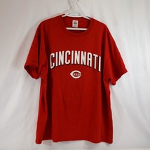 Cincinnati Reds Baseball T-Shirt Men&#39;s XL Delta Magnum Weight Cotton Red MLB - £11.56 GBP