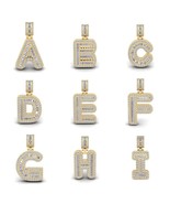 Custom Latter Pendant, Moissanite Diamond Personalized Hip Hop Latter 92... - $384.02 CAD+