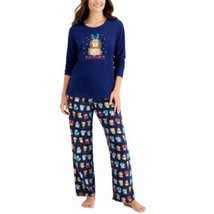 Family Pajamas Women&#39;s 2-Piece Bah Humbug Dogs Pajama Set Size Large New - £21.85 GBP