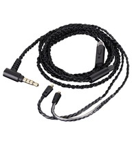 4-core braid OCC Audio Cable With mic For JVC HA-fx850 FX1200 FX1100 FW001 FW002 - £22.12 GBP