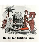 Kidde Aviation Oxygen Tanks 1940s Advertisement Lithograph Plane Pilots ... - $54.83 CAD