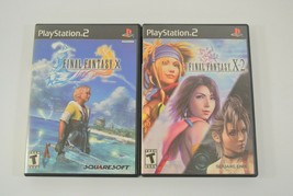 Final Fantasy X &amp; X-2 Lot of 2 Sony PlayStation 2 Video Games 2003 Rated Teen - £15.34 GBP
