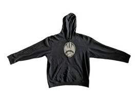 VTG 90s Nike Sportswear Black Football Embroidered Swoosh Hoodie Sweatsh... - £19.11 GBP
