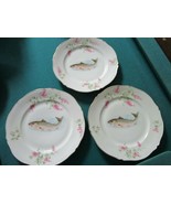 Carlsbad Austria Compatible with Antique Fish Plates 8 1/2&quot; LUCHEON Plat... - $2,270.05 MXN+