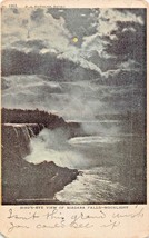 Niagara Falls Ny~Birds Eye View By MOONLIGHT~1905 Pstmk To St Croix Postcard - £5.23 GBP