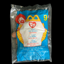 Vintage Mcdonalds Tusk the Walrus Ty Beanie # 9 Happy Meal Toy NIP Year ... - $16.55