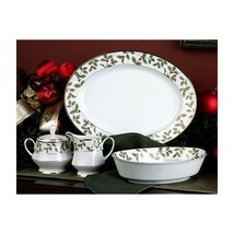  Christmas Holiday Gold Holly and Berry 5 Piece Completer Set - $499.00