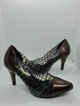 Beacon Womens Paulina Classic Pump Stiletto Heels Brown/Animal Print 9.5M - £10.25 GBP