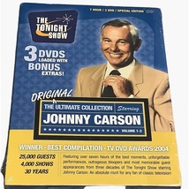 The Tonight Show Ultimate Collection Johnny Carson 3 DVDs Bonus Extras Vol 1-3 - £15.12 GBP