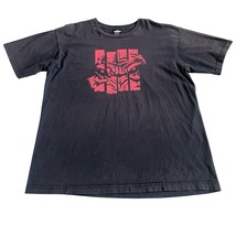 Vintage Undefeated LA Men’s Strike Wolf T Shirt Sz XL Faded Black Red Y2K - $19.75