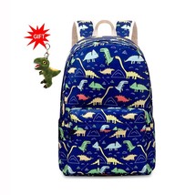 Dinosaur School Backpack For Children Girl Boy School Bag With Lunchbox Elementa - £42.38 GBP