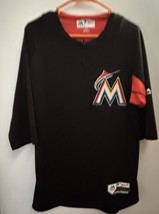 Miami Marlins MLB Jersey Majestic Authentic Coolbase Size Medium - $17.18 CAD