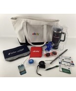 Ebay Open Online Swag Bundle 2024 Journal Pen Tote Large Drink Cup Straw... - $97.96
