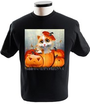 Butterfly And Cat Cat In Pumpkin Painting Spooky Cat Scary Black Cat Halloween C - £13.54 GBP+