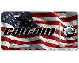 Can-Am Inspired Art on Flag FLAT Aluminum Novelty Auto License Tag Plate - £14.32 GBP
