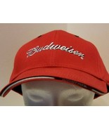 NEW NOS Vtg Baseball Trucker Cap Hat BUDWEISER The Game RED Anheuser Busch - £5.30 GBP