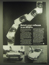 1974 MG MGB Car Ad - Match your reflexes to an MGB&#39;s - £14.53 GBP