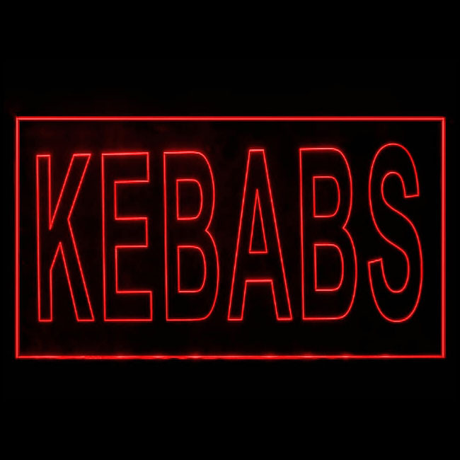 110052B Kebabs Cafe Restaurant Grill Moroccan Chicken Halloumi LED Light... - $21.99