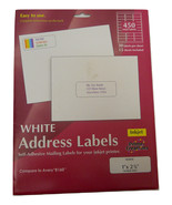 Printer Creations White Address Labels INKJET SELF-ADHESIVE 450 Total Count - £15.79 GBP