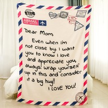 Mothers Day Birthday Gifts for Mom Blanket to My Mom Gifts from Daughter Son Mom - £73.12 GBP