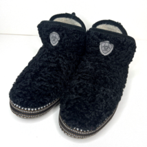 ARIAT Womens XL Black Booties House Slippers Fleece Lined Size 9.5 -10.5 AR2238 - £16.06 GBP