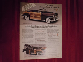 Ad for Danbury Mint Die Cast Metal 1948 Chrysler Replica Town &amp; Country Car - £5.16 GBP