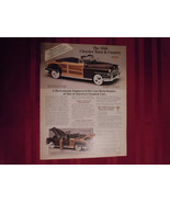 Ad for Danbury Mint Die Cast Metal 1948 Chrysler Replica Town &amp; Country Car - $6.44