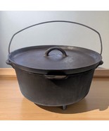 Griswold/Wagner Ware Cast Iron #10 A Tite-Top Dutch Oven w Lid Mar 16 1920 - €212,02 EUR