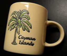 Cayman Islands Shot Glass Cream Colored Ceramic Miniature Mug Double Size - £6.38 GBP