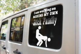 I am working on making my own stick family Vinyl Decal - £9.81 GBP+