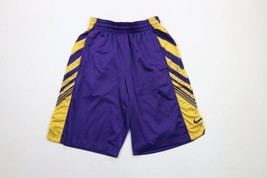 Nike Mens Small Los Angeles Lakers Kobe Bryant Vented Basketball Shorts Purple - £27.65 GBP